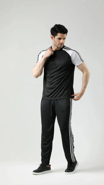 Adi blue Black Tracksuit - Summer